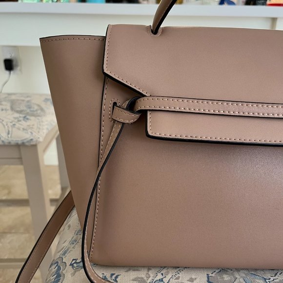 Celine Style "Belt" Fashion Bag non brand Ed Faux Leather w Crossbody Strap - Picture 10 of 12